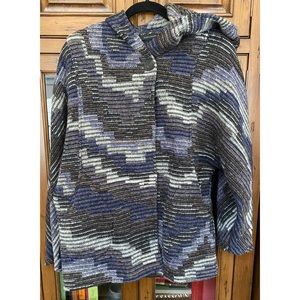 Zara Basic Multicolored Poncho Sz M